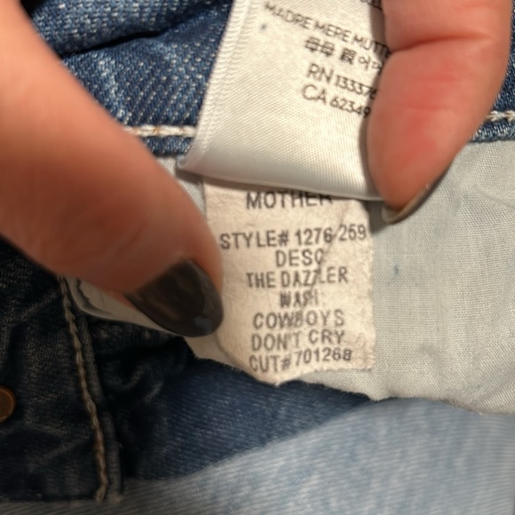 Mother Jeans High Rise The Dazzler Size 30 - Picture 9 of 10